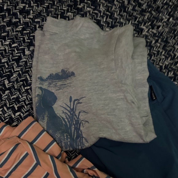 Eddie Bauer Orange and Blue Striped Kids Polo set - Picture 4 of 7